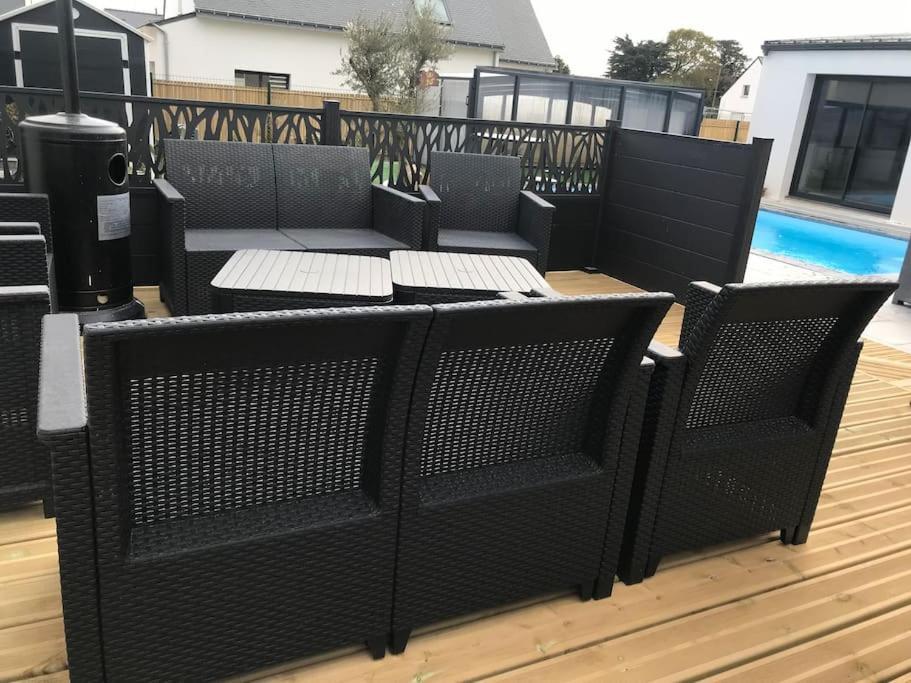 Maison 10 Pers En Bord De Mer Avec Piscine Chauffee Toute L'Annee, Spa Et Hamman Surzur 外观 照片